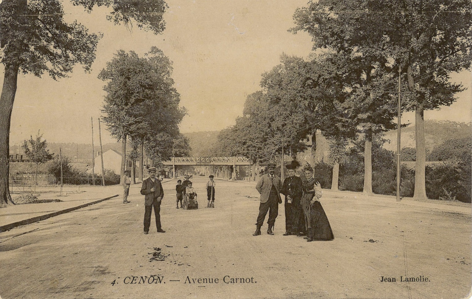 avenue carnot carte postale ancienne