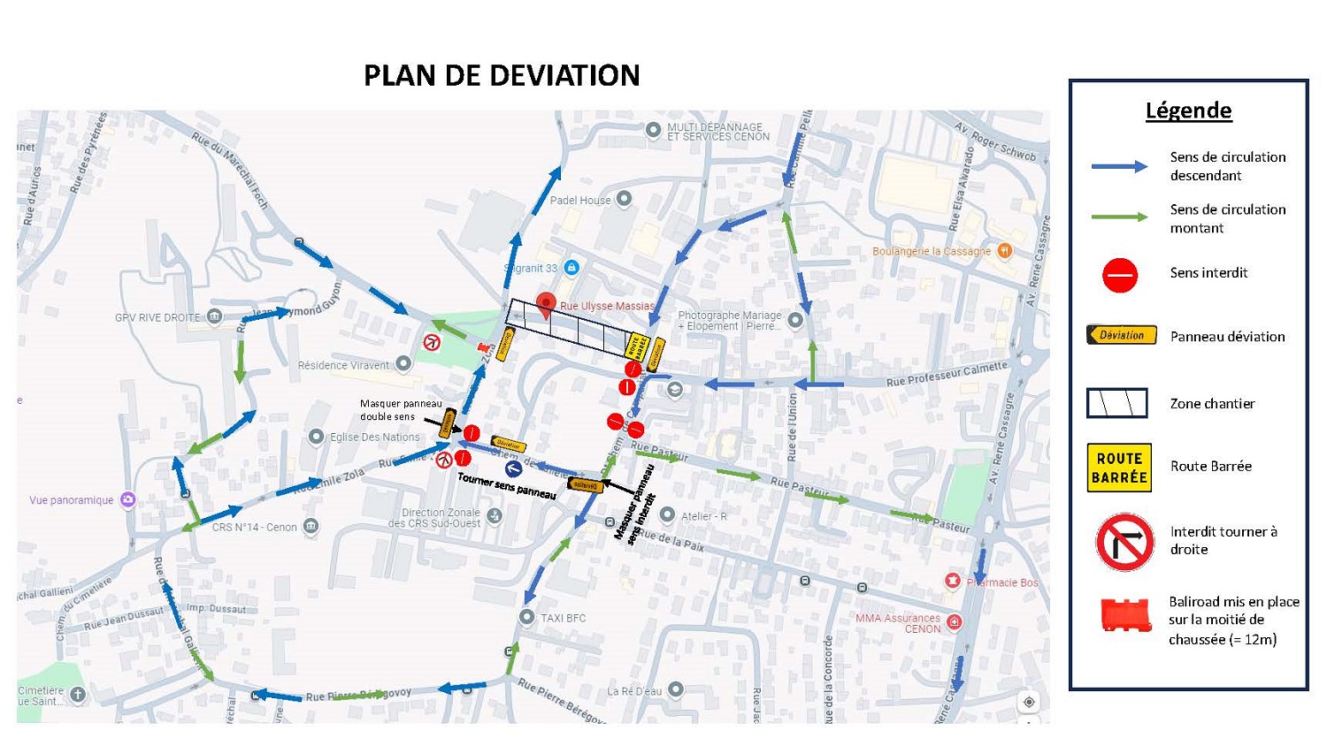 plan de déviation