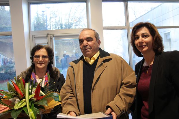 Maria et Manuel DE CARVALHO et Fernanda Alves, Adjointe au Maire