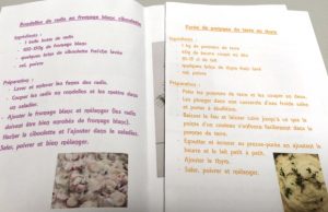 Le livret de recette réalisé par les élèves de Jean Jaurès