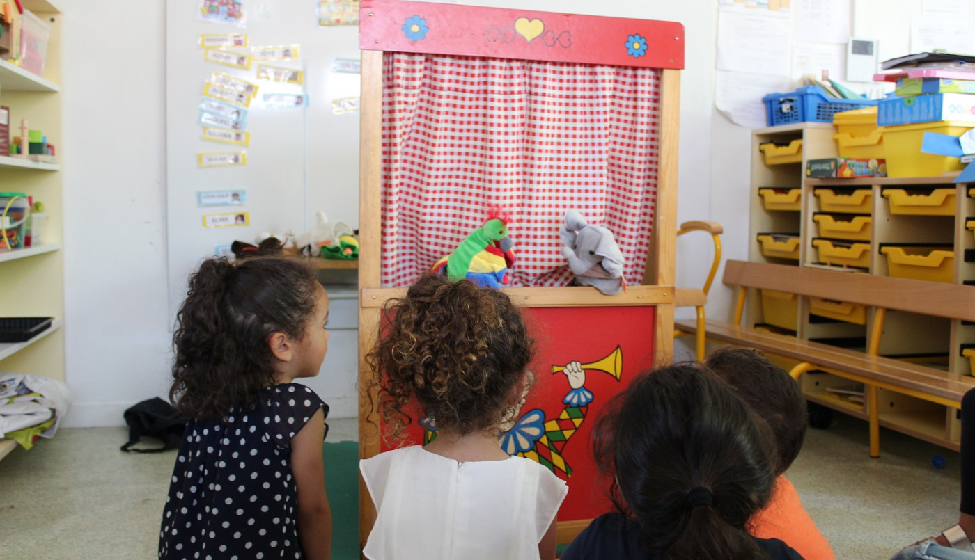 atelier TAP marionnettes à la maternelle Jules Guesde