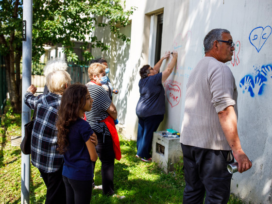 Les anciens habitants de la tour laissent leurs traces