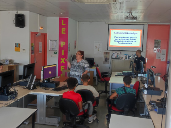 Activité interactive au Pixel portant sur la sobriété numérique