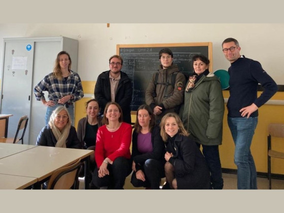 Groupe d'enseignants à Padoue, Italie